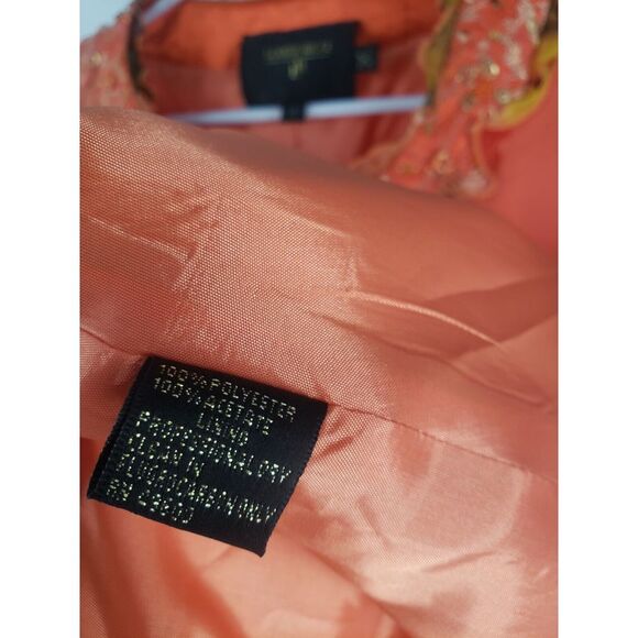 Rare Louise Ricci Embellished Beaded Sequin Button-Up Jacket Size 12 Fall Formal - Picture 7 of 12